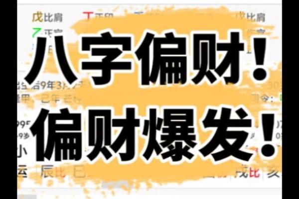 偏财的八字