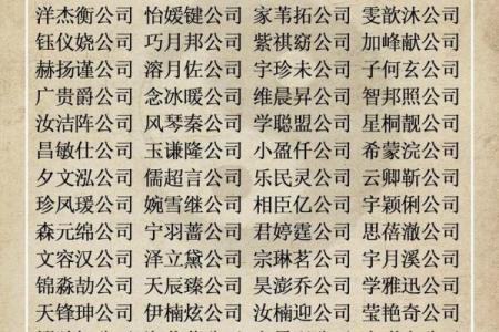 公司名字免费测试大全