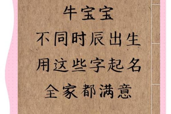 午时出生的属牛男孩适合用哪些字起名姓名